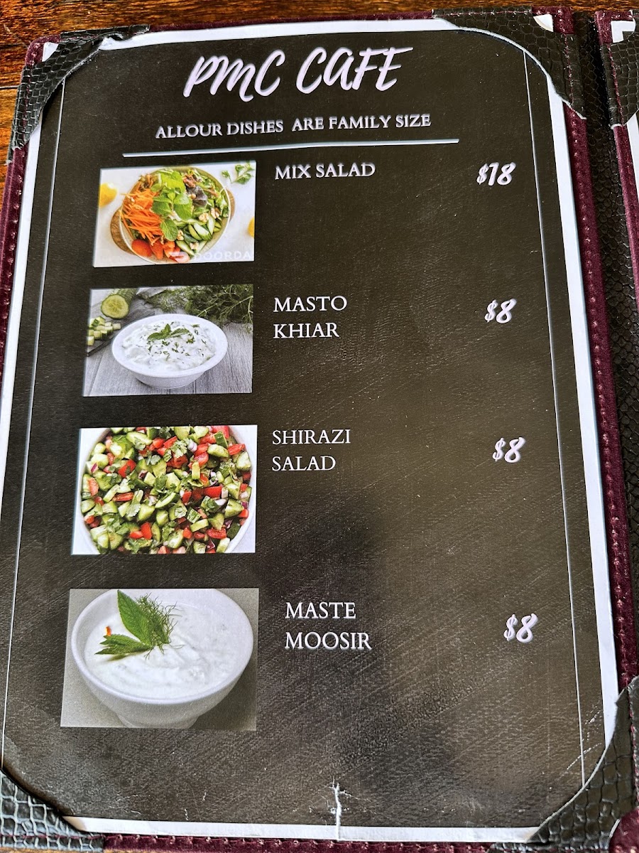 Menu Pmc Persian Restaurant & Cafe-1