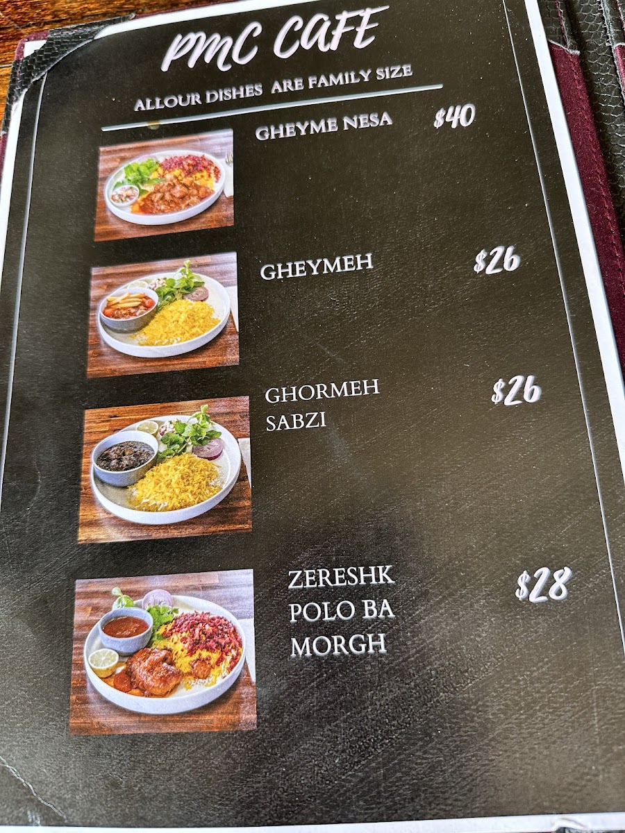 Menu Pmc Persian Restaurant & Cafe-10